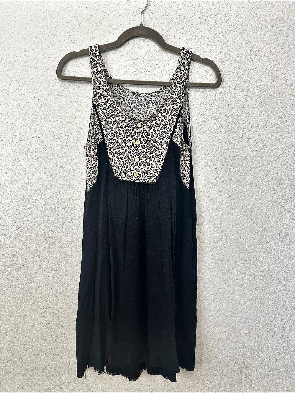 Animal Print Maxi Dress in Black & White